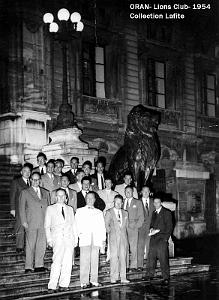 Oran - Place d'Armes - Hotel de Ville - Lions Club - 1954